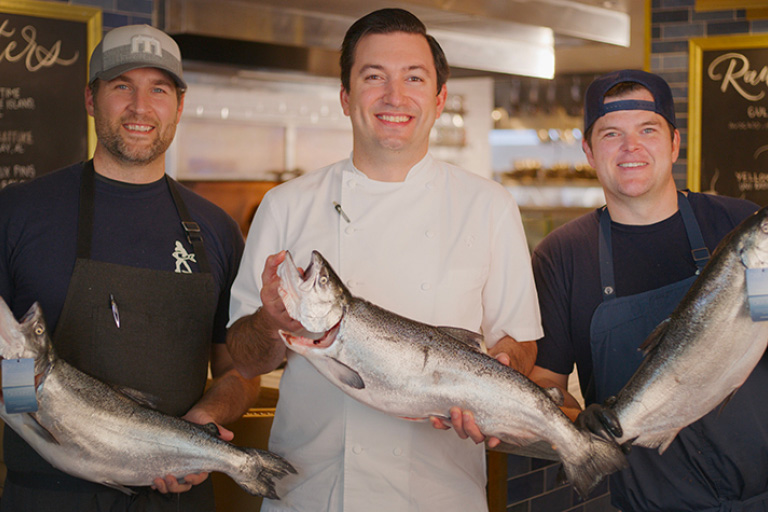 Chefs Collaboration Fundraiser with Ōra King salmon